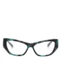 Balenciaga Eyewear cat-eye glasses - Green