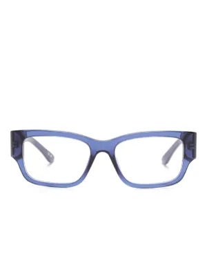 Off-White Eyewear スクエアメガネフレーム | ブルー | FARFETCH JP