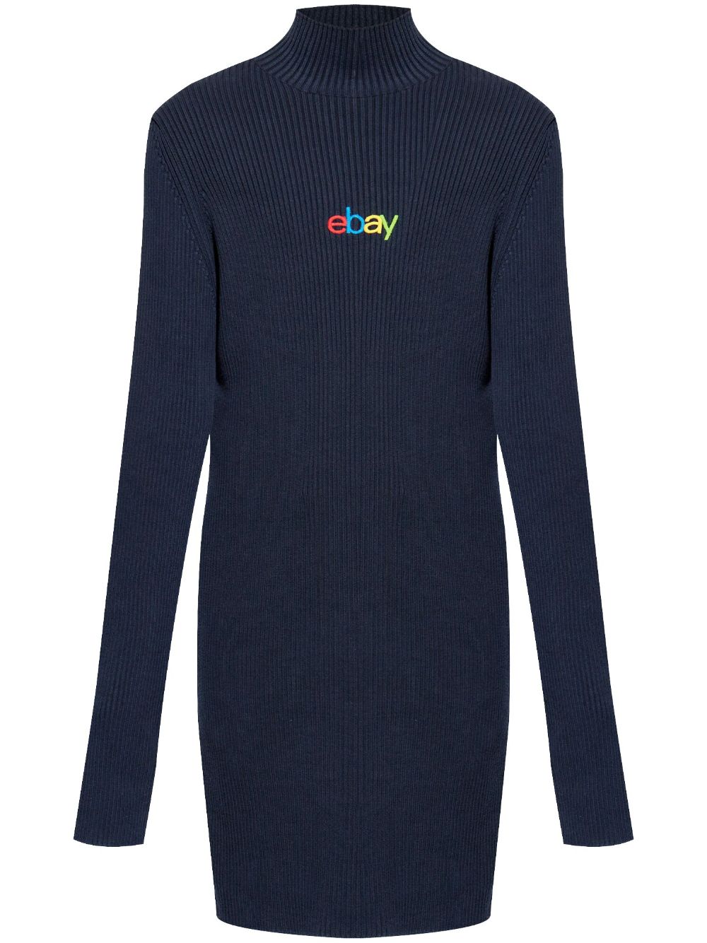 Balenciaga x eBay Embroidered Jumper Blue FARFETCH