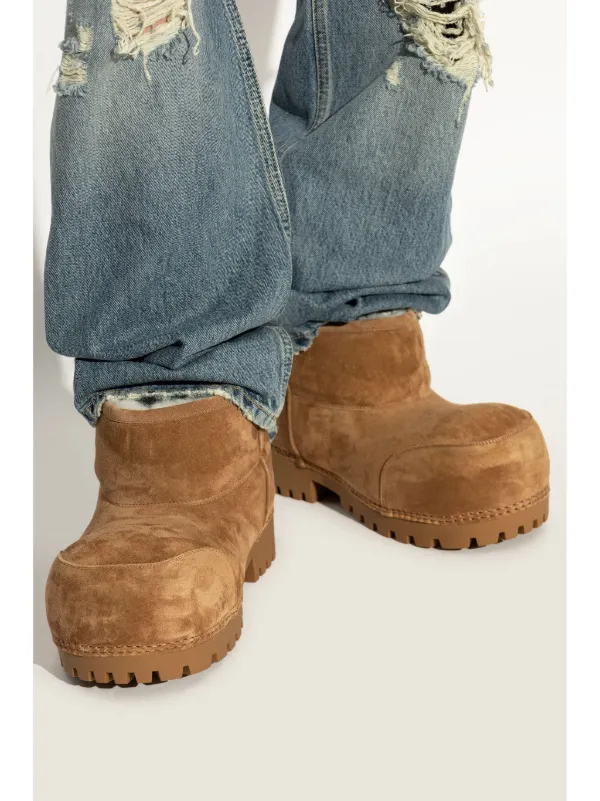 Balenciaga Boots Brown Balenciaga Alaska Boots Brown FARFETCH AE