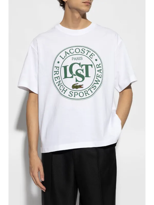 Lacoste logo-print T-shirt | White | FARFETCH JO