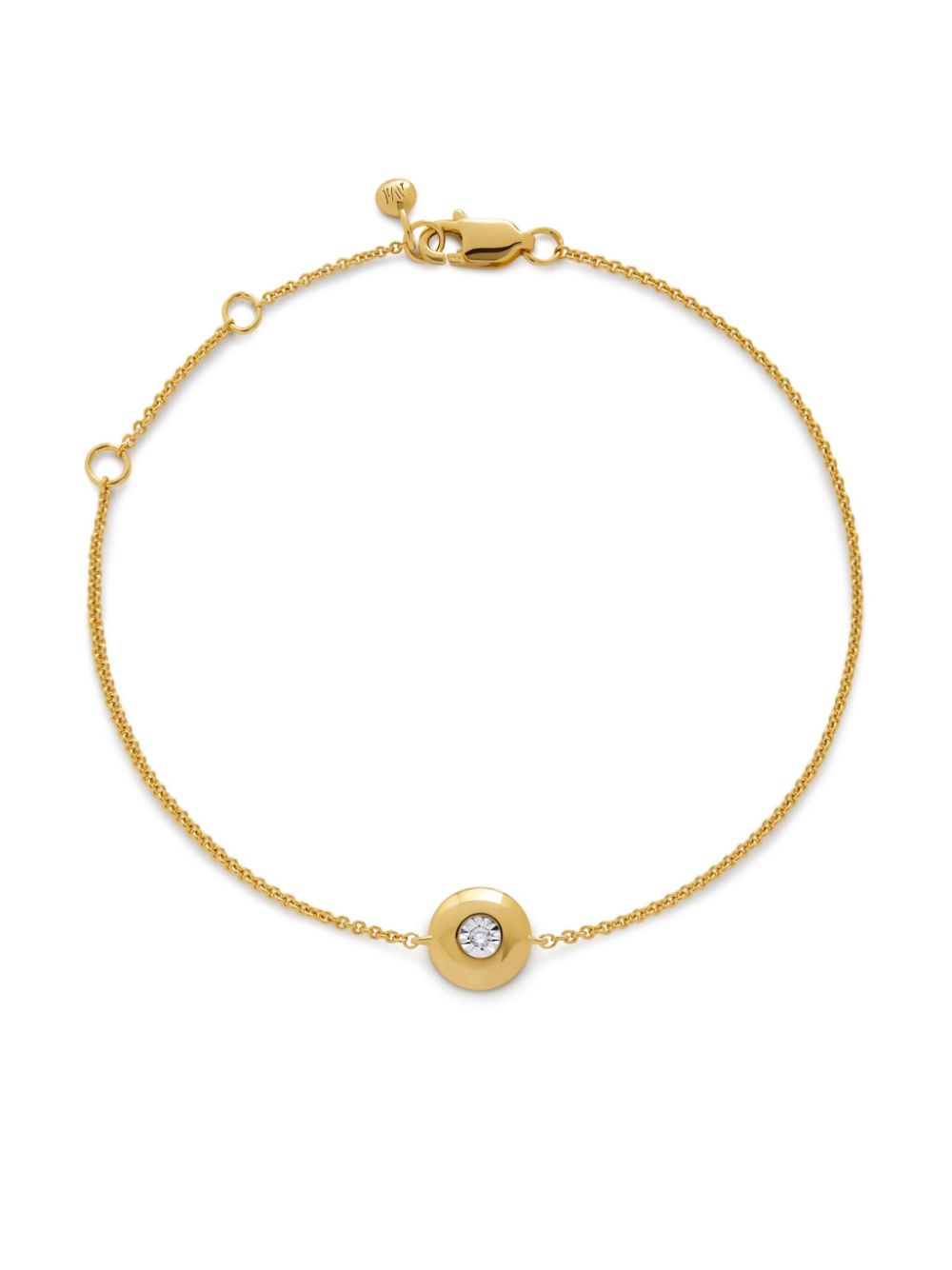 Monica Vinader 18kt yellow gold vermeil April Birthstone bracelet