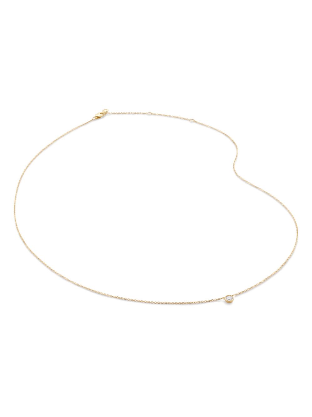 Monica Vinader 14kt yellow gold Essentials diamond necklace