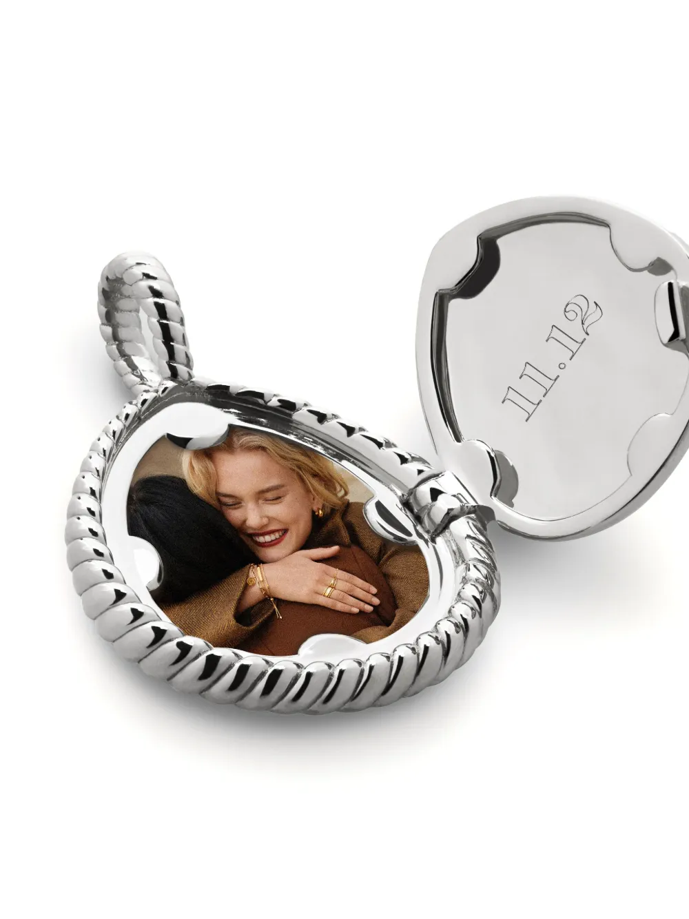 Monica Vinader Deia Locket Pendant In Silver