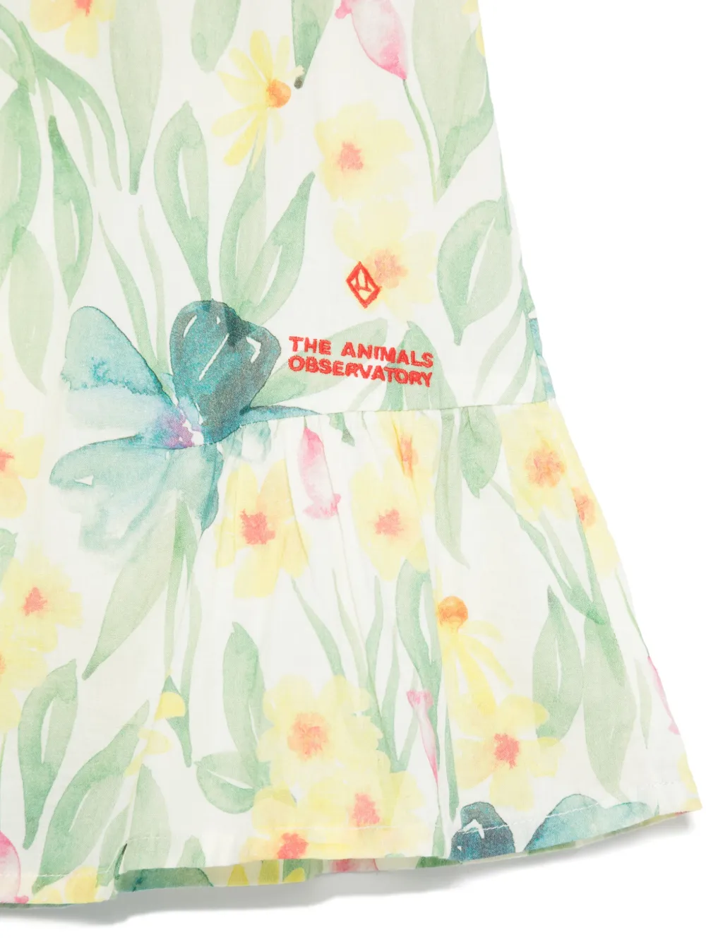 The Animals Observatory Rok met bloemenprint Wit