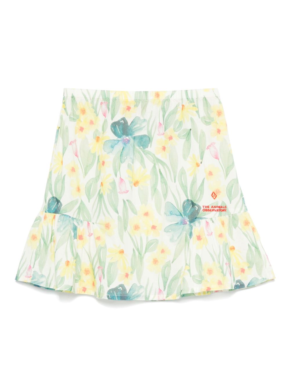 The Animals Observatory floral-print skirt - White