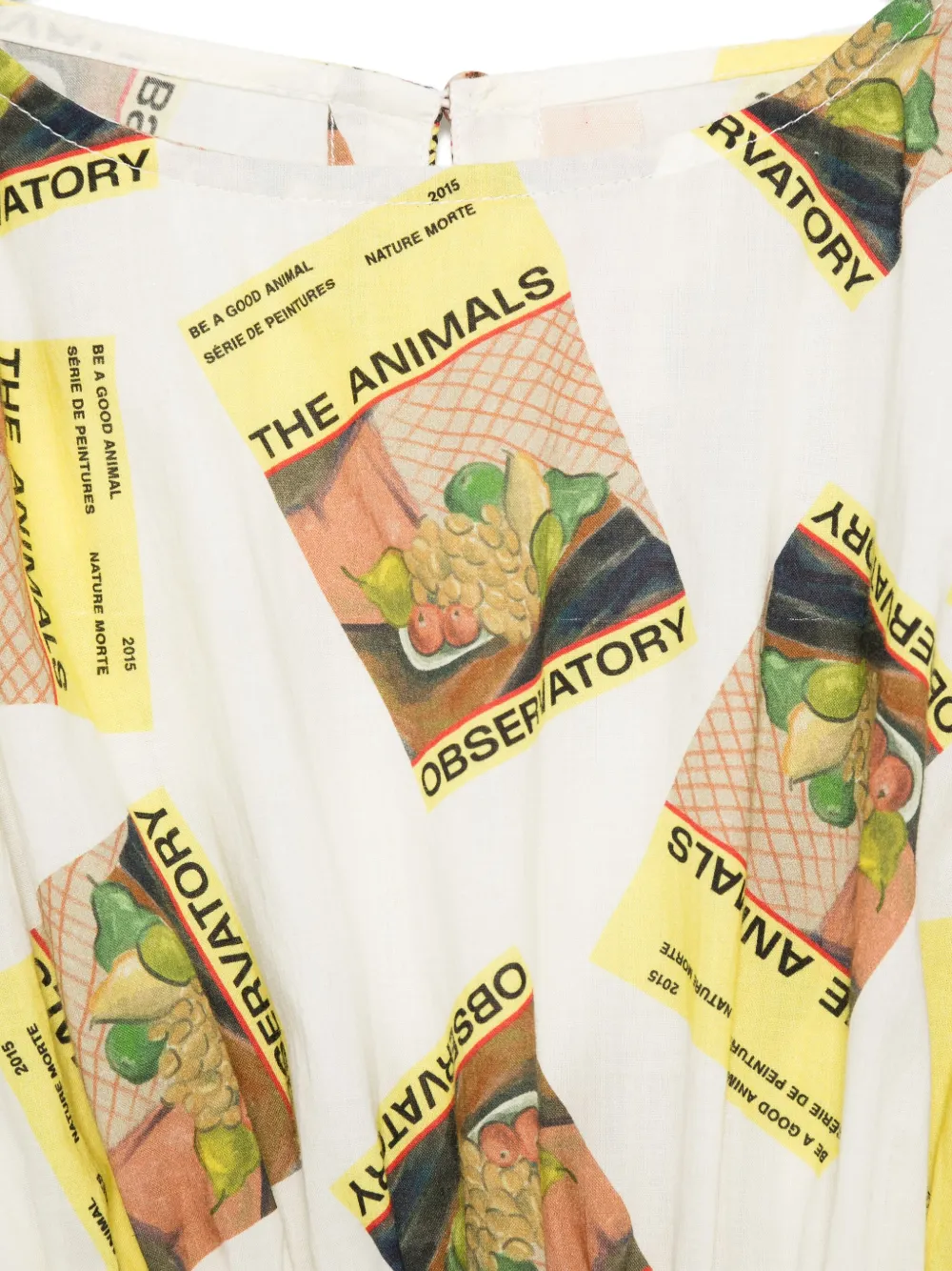 The Animals Observatory Jurk met print Wit