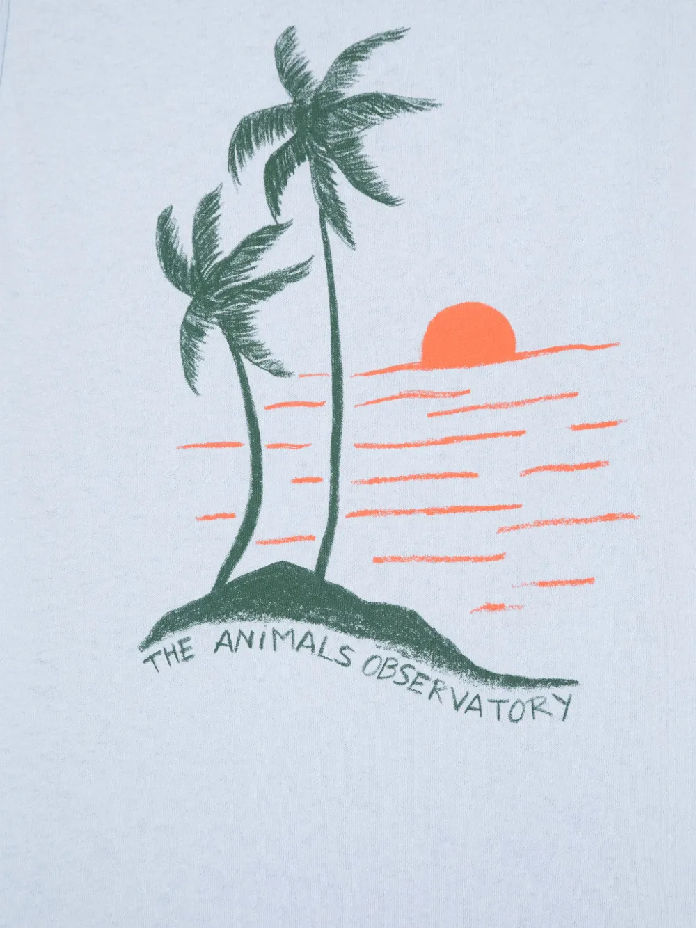 The Animals Observatory Graphic-print T-shirt In Blue