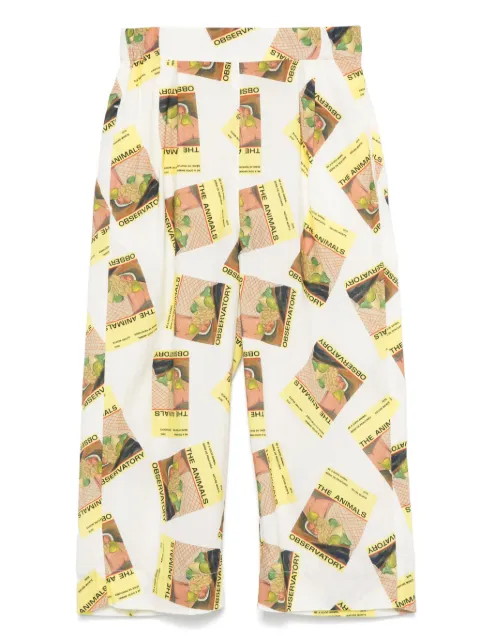 The Animals Observatory graphic-print trousers