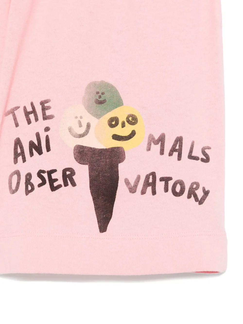 The Animals Observatory Shorts met logoprint Roze