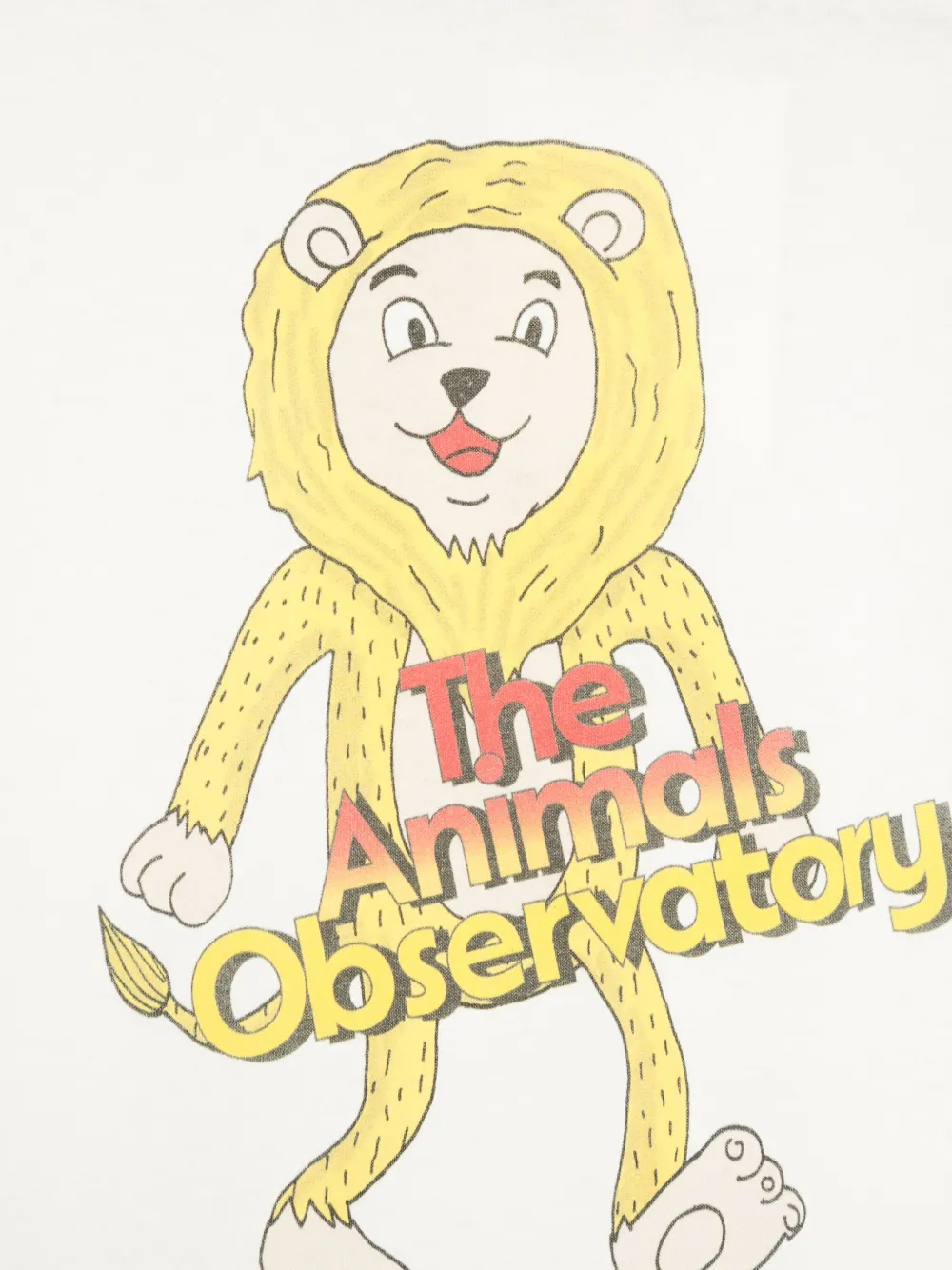 The Animals Observatory T-shirtjurk met grafische print Wit
