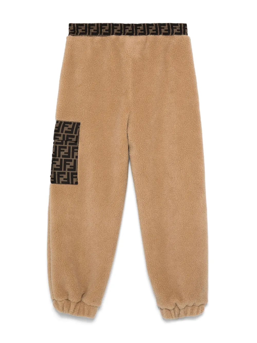 Fendi Kids Fleece broek Bruin