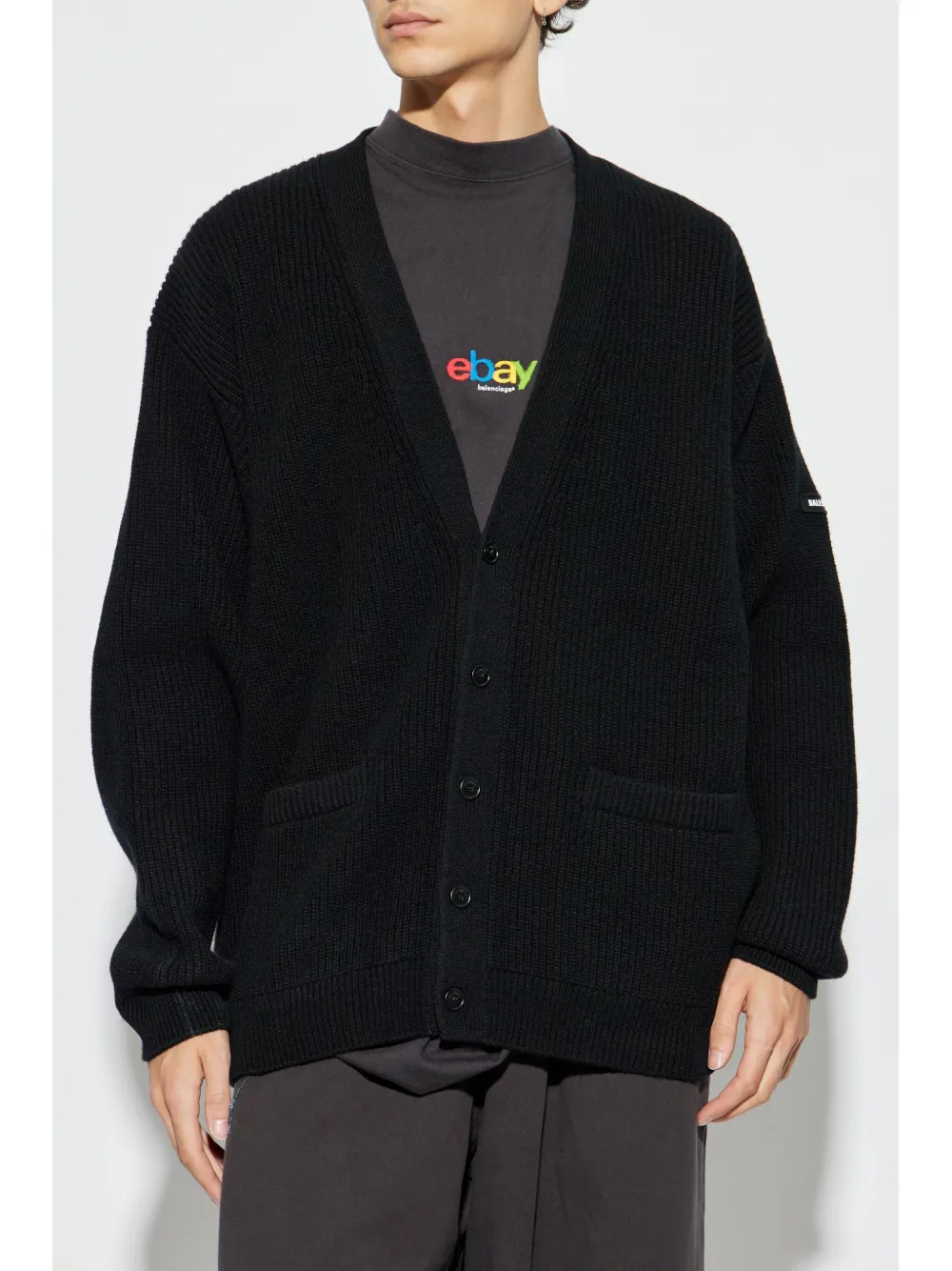 Cheap Balenciaga wool cardigan Men