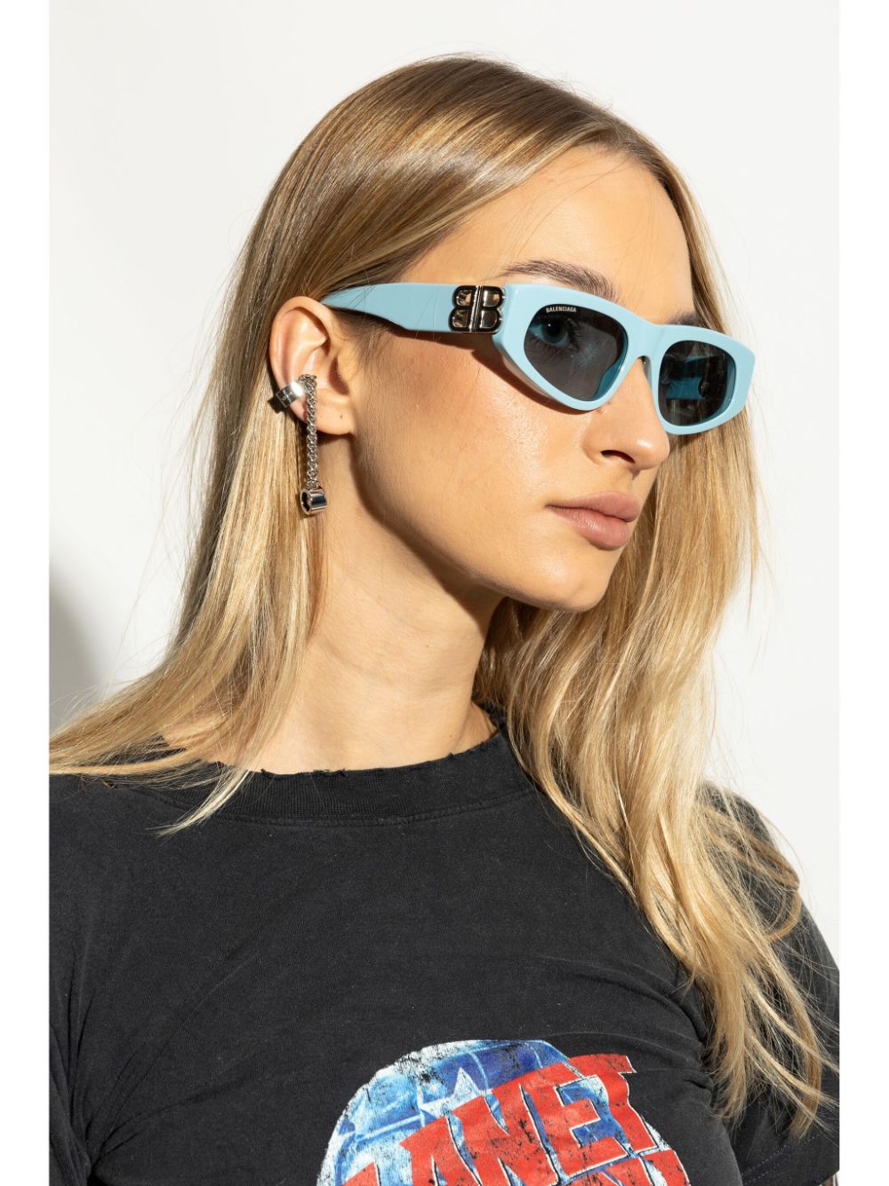 Balenciaga Eyewear Bossy sunglasses - Blauw