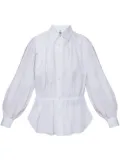 Noir Kei Ninomiya ruched-detail shirt - White