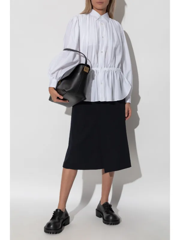 Noir Kei Ninomiya シャーリング シャツ | ホワイト | FARFETCH JP