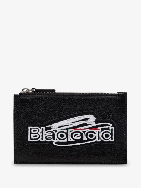 Balenciaga logo-appliqué card holder