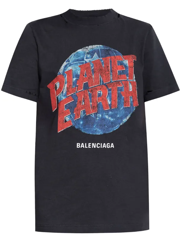BALENCIAGA painted ドレス Balenciaga Planet Earth ドレス | ブラック | FARFETCH JP