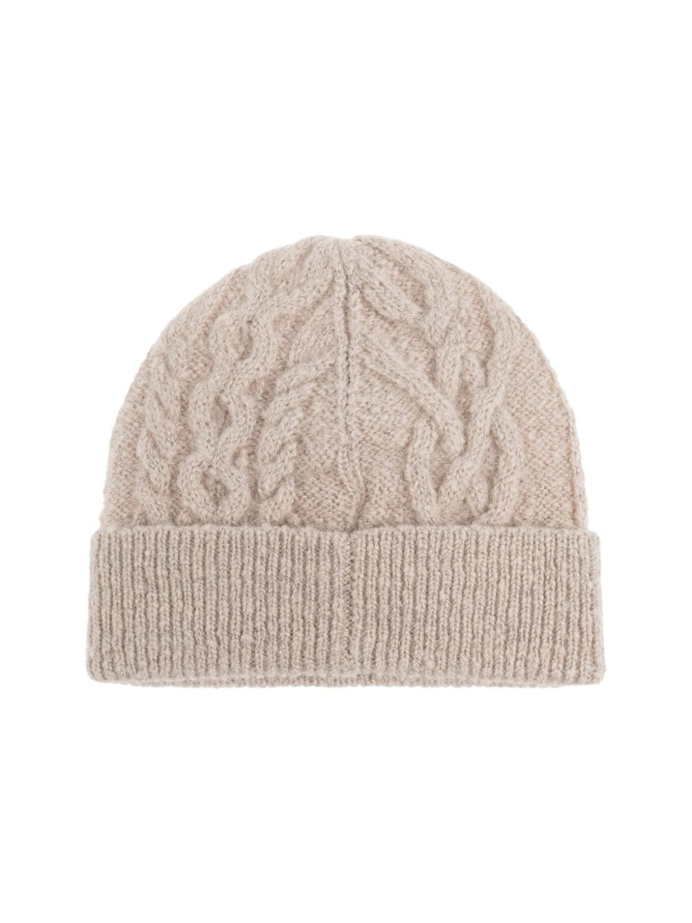 Shop Isabel Marant Cable-knit Beanie In Neutrals