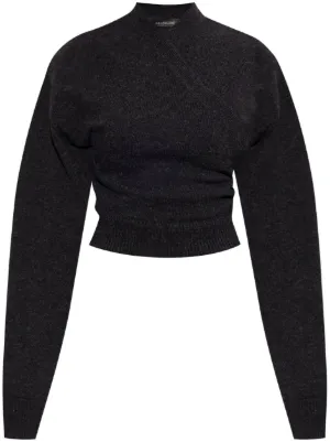 Balenciaga black sweater women's best sale