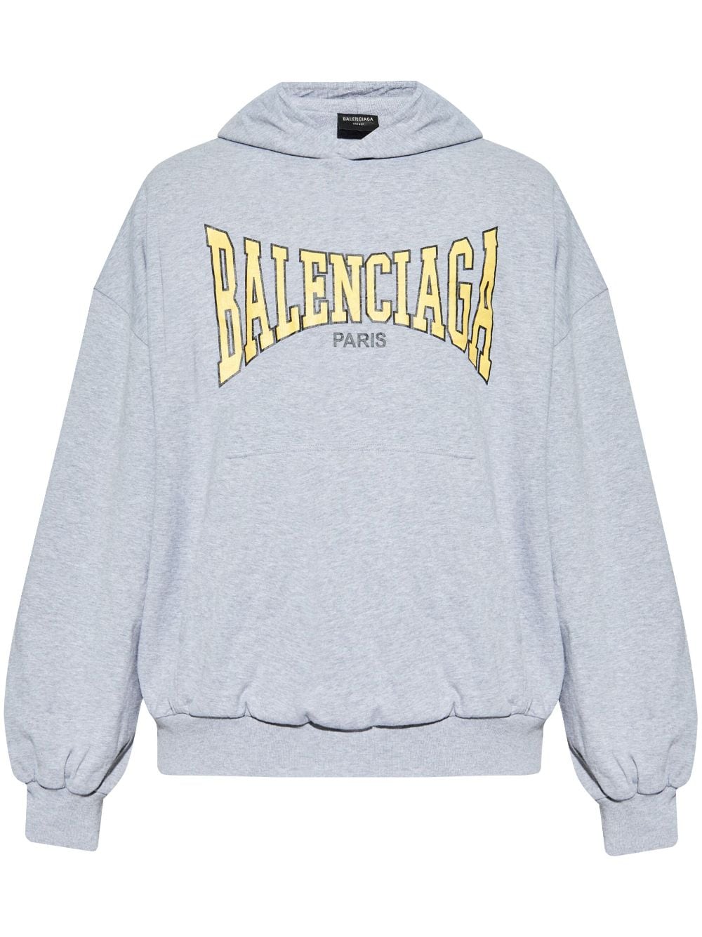 Balenciaga Hoodie Mit Logo Print sale Grau