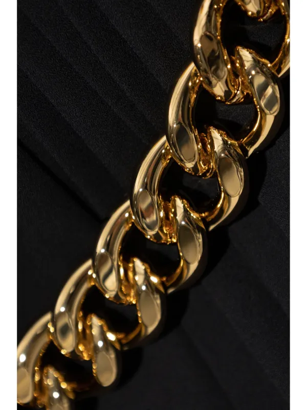 Balenciaga チェーン プリーツスカート | ブラック | FARFETCH JP