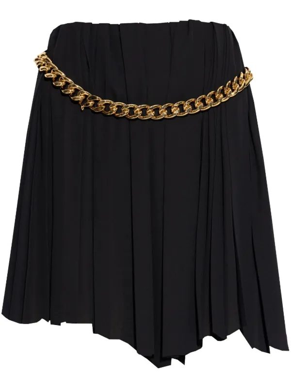 スカート BALENCIAGA CHAIN EMBELLISHED PLEATED SKIRT 25631526_55799714_600.jpg