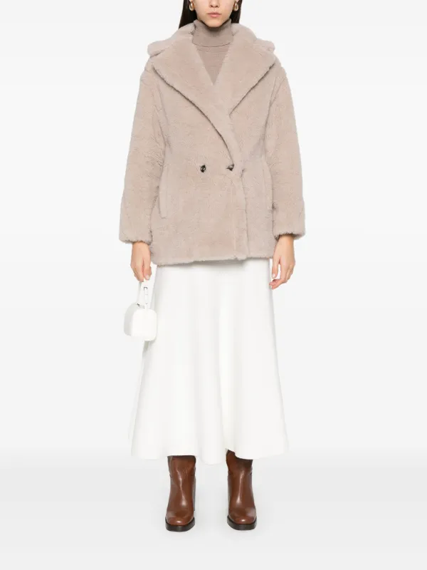 ☆新品未使用☆ エコファー ジャケット Max Mara エコファー ジャケット | ニュートラル | FARFETCH JP