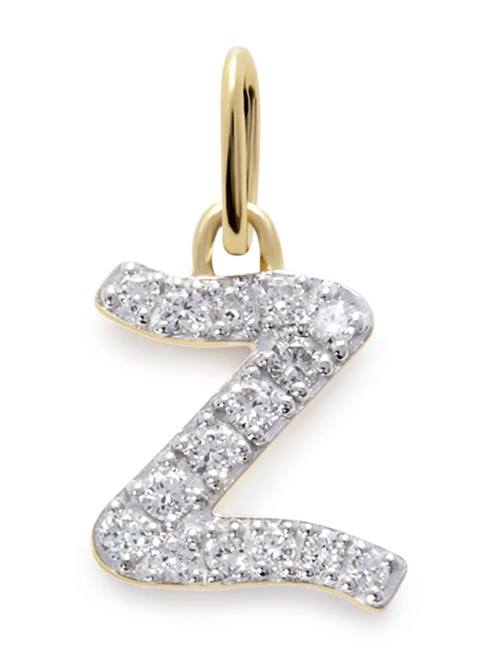 Monica Vinader collar en oro amarillo de 14kt con diamantes y dije Z | dorado | Image 1