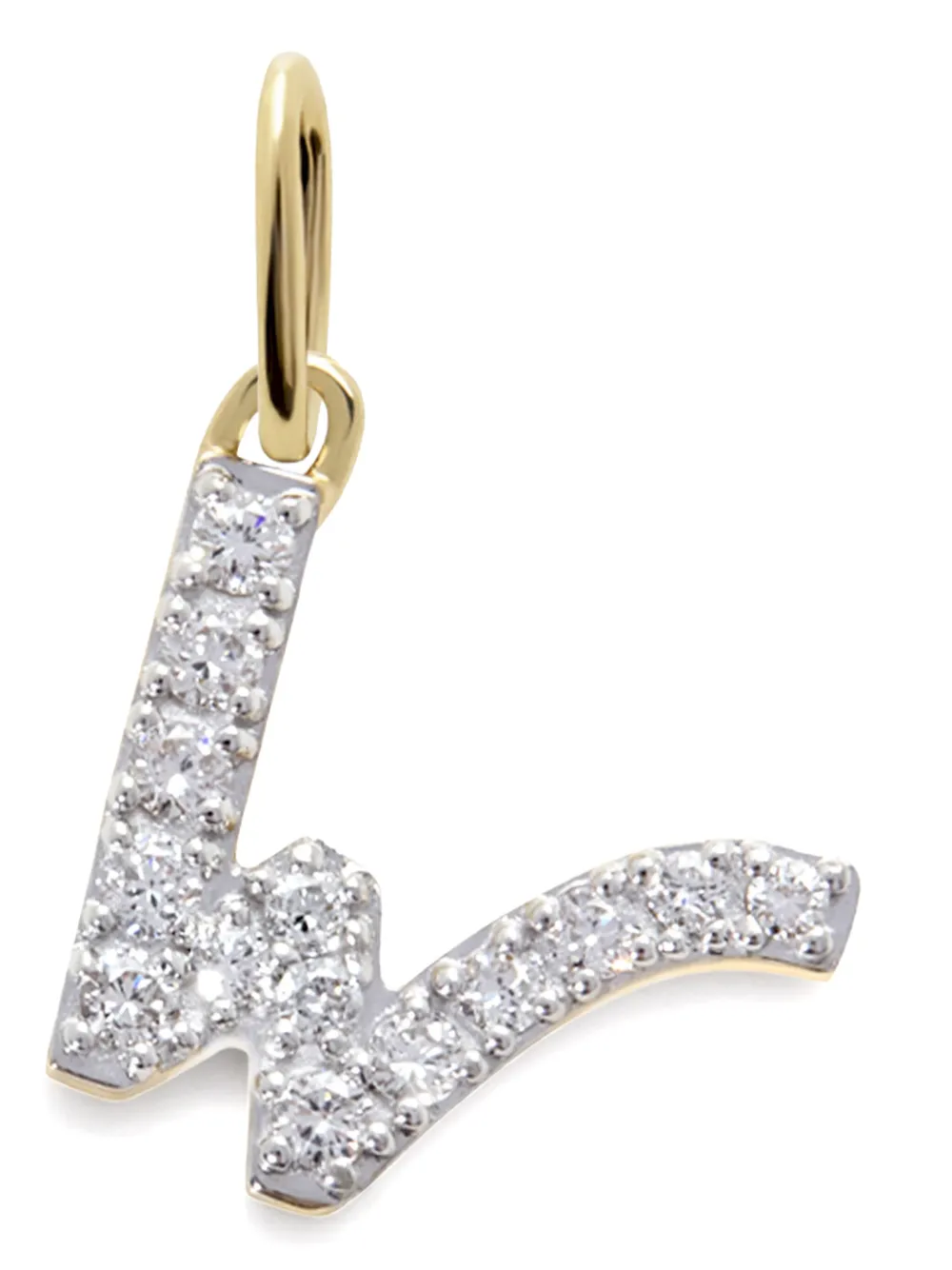Monica Vinader W チャーム ダイヤモンド ネックレス 14Kイエローゴールド - ゴールドトーン Monica Vinader W チャーム ダイヤモンド ネックレス 14Kイエローゴールド - ゴールドトーン