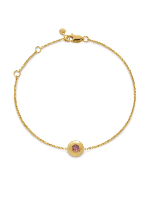 Monica Vinader pulsera October Birthstone en oro amarillo vermeil de 18kt