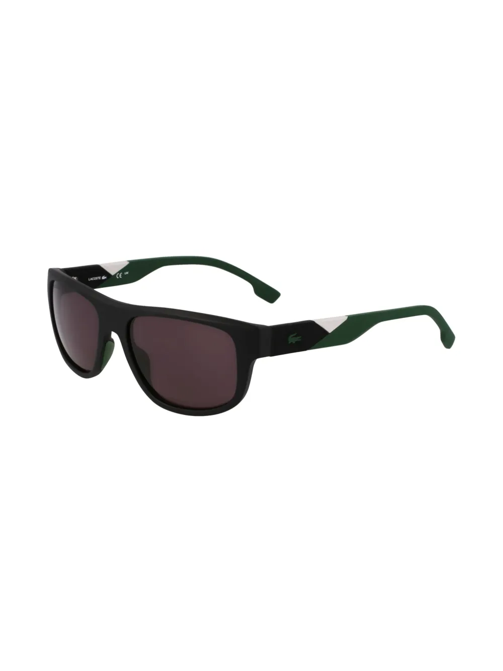 Lacoste Zonnebril met geometrische print Zwart
