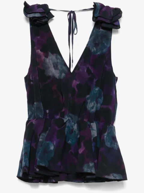 ROTATE BIRGER CHRISTENSEN 시폰 러플 탑