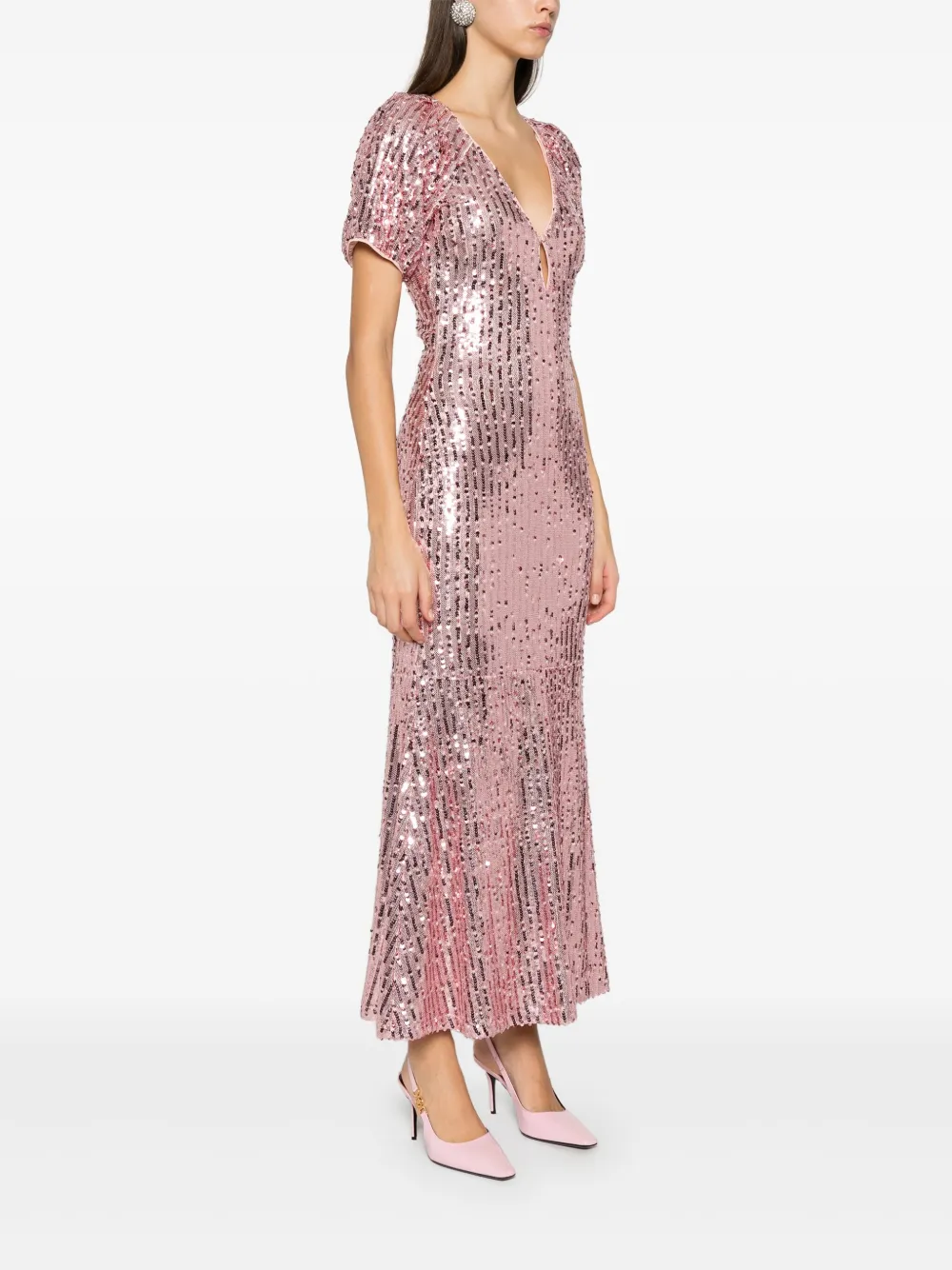 Cheap ROTATE BIRGER CHRISTENSEN sequin-embellished V-neck midi dress Women