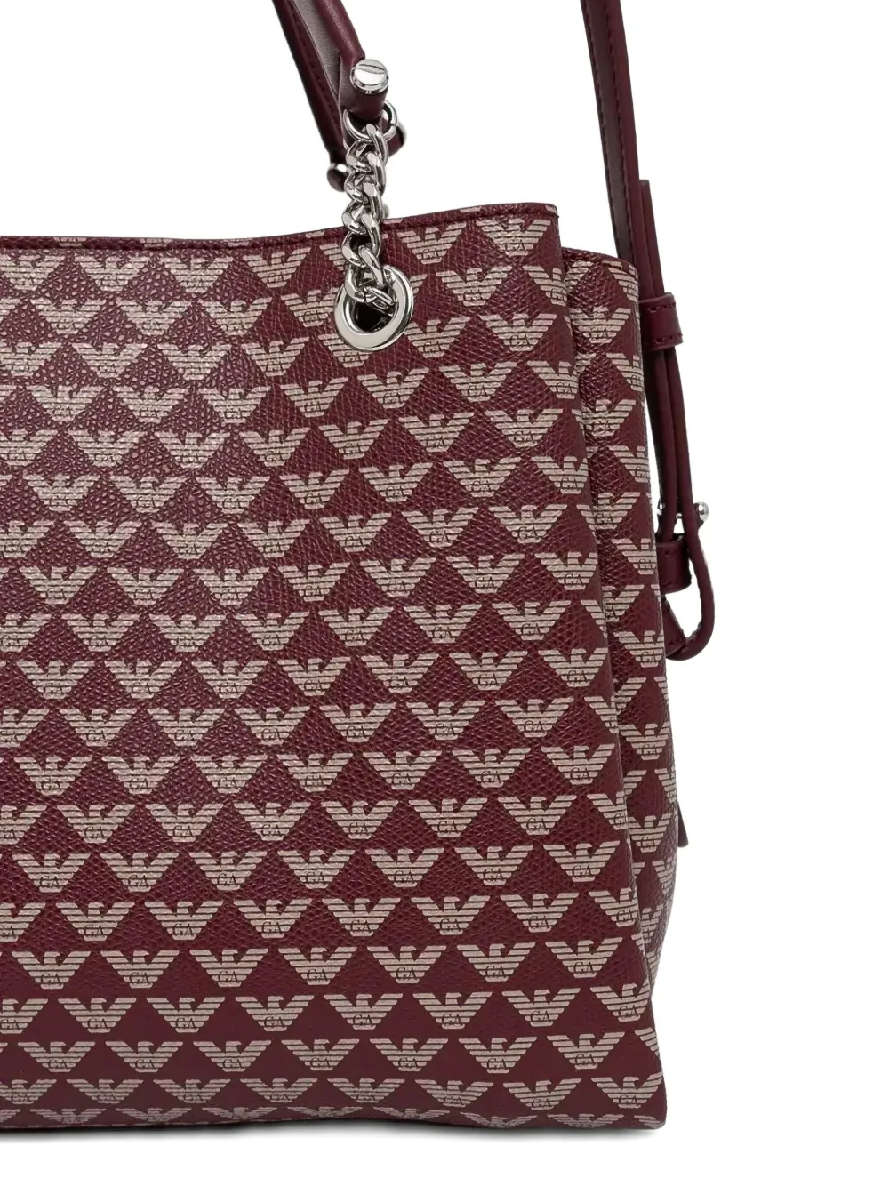 Shop Emporio Armani Logo-print Tote Bag In Red