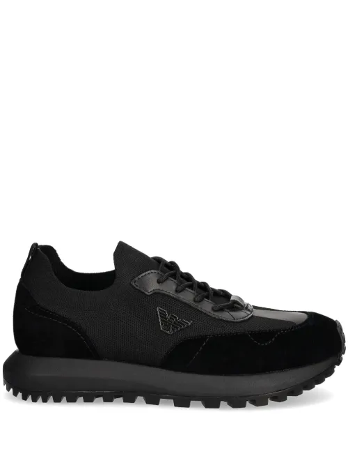 Baskets à plaque logo - Emporio Armani - Modalova