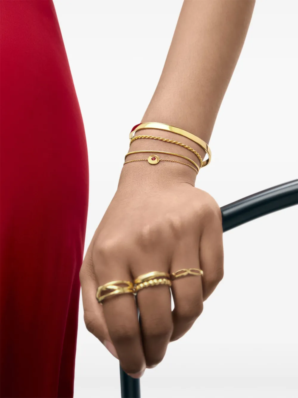 Monica Vinader January Birthstone Bracelet In 金色