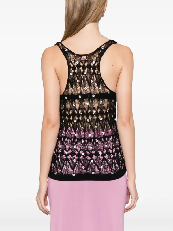 Nº21 Drop stitch-knit Top | Black | FARFETCH RO
