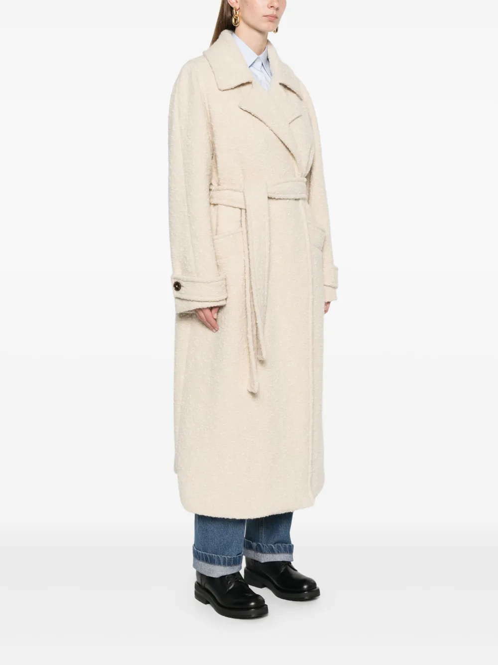 Herno Bouclé jas Beige