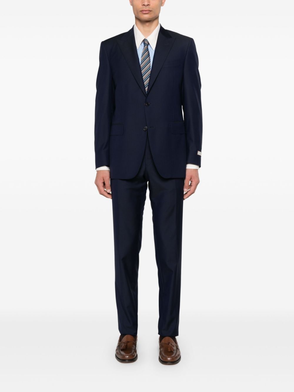 Canali wool suit - Blauw