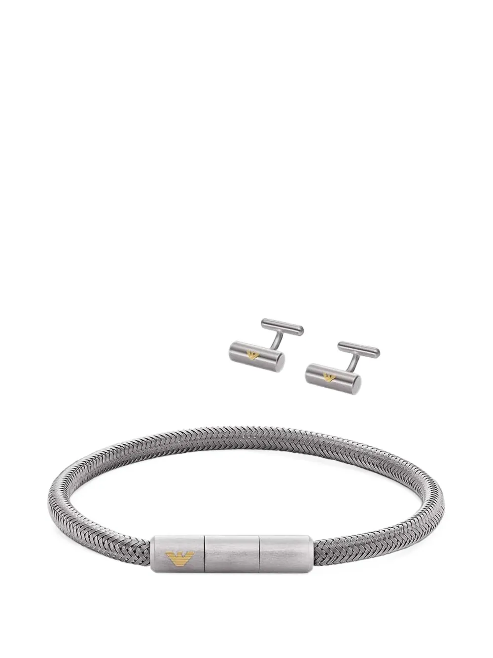 Emporio Armani logo bracelet - Silver