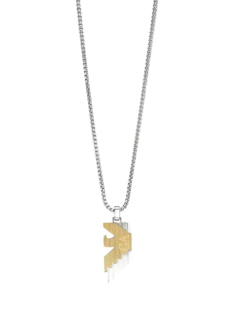 Emporio Armani logo-pendant necklace
