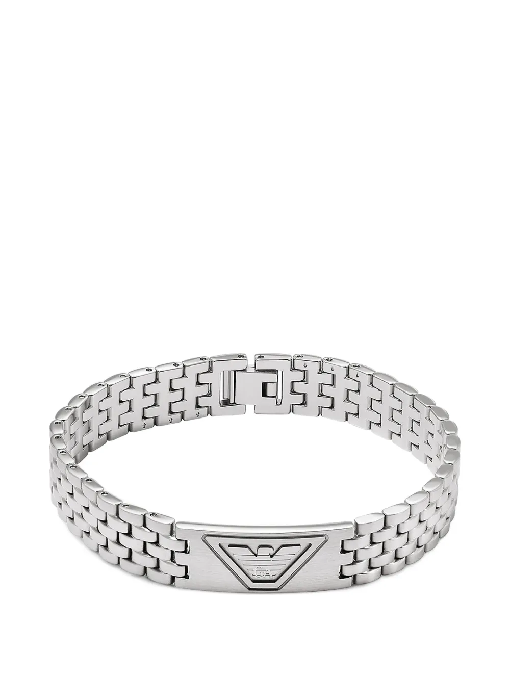 Emporio Armani stainless steel ID bracelet - Argento