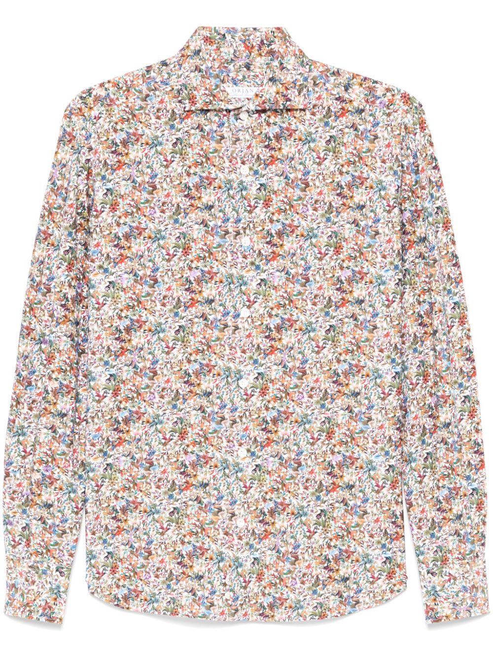 floral-print shirt