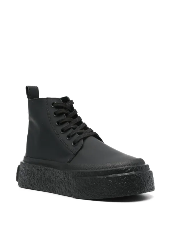 スニーカー MM6 MAISON MARGIELA Women Sneakers S59WS0232 P8087T8013 Blac MM6 Maison Margiela Leather lace-up Sneakers | Black | FARFETCH