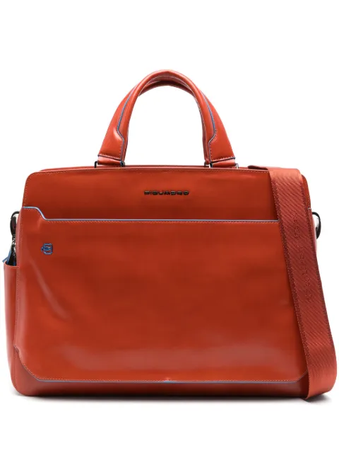 PIQUADRO leather laptop bag