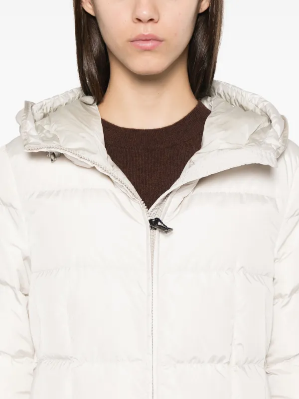 Moncler Avocette Coat Neutrals FARFETCH AE