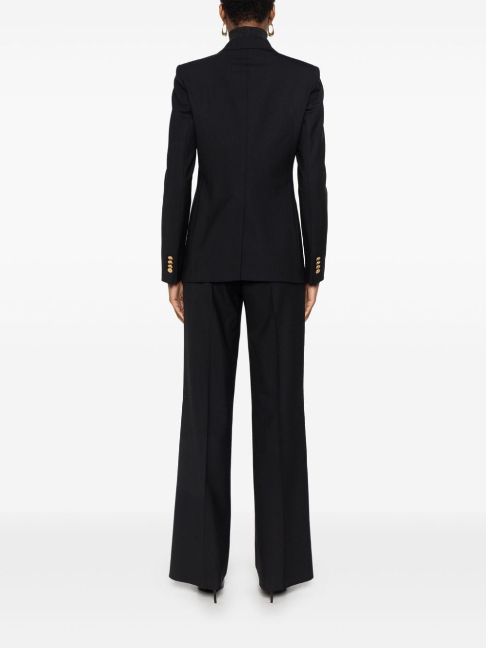 Shop Tagliatore Double-breasted Suit In Black