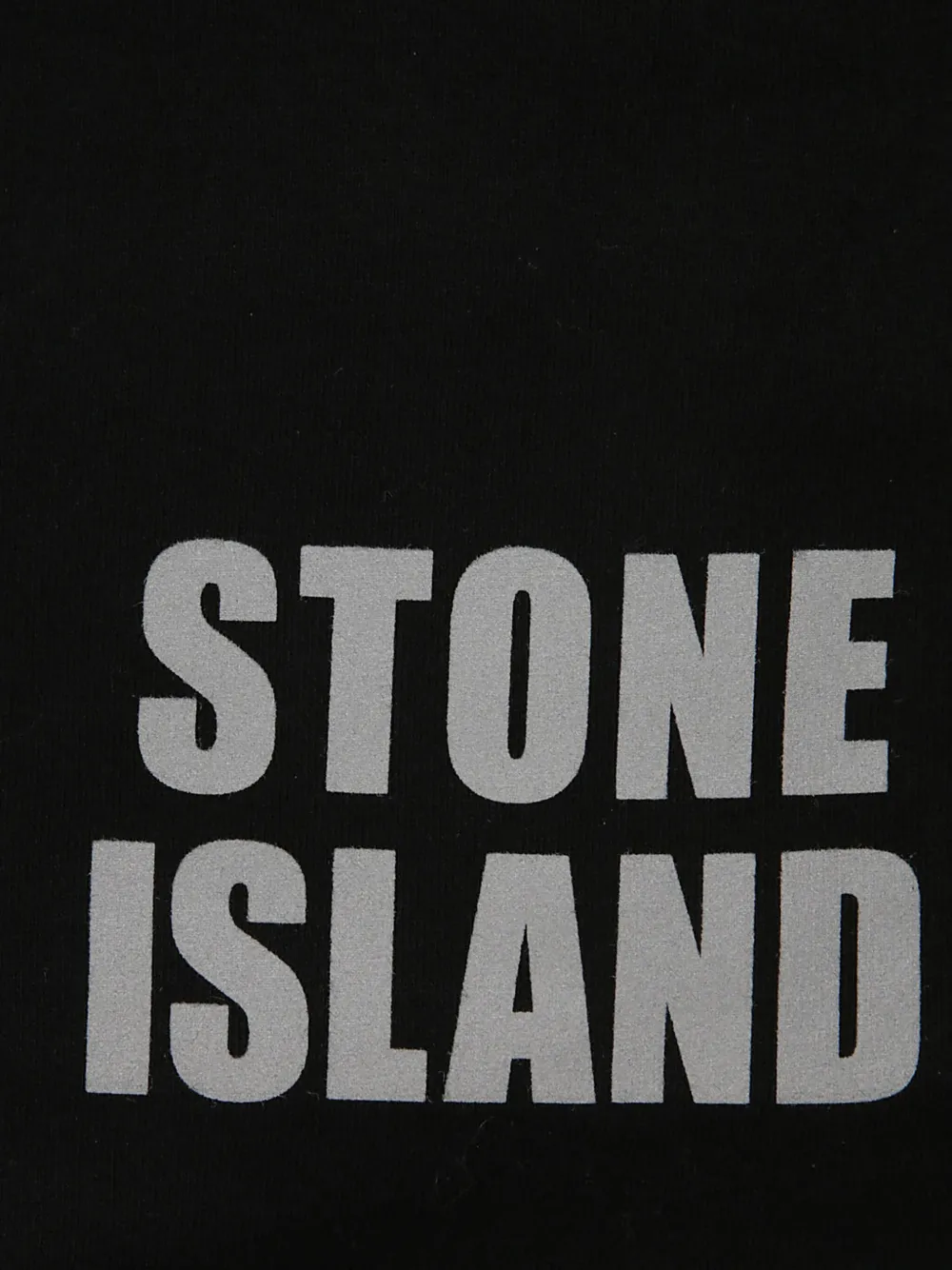 Stone Island Junior Sweater met logoprint Zwart