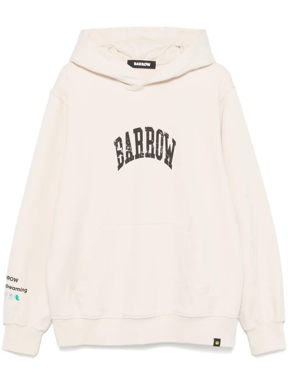 BARROW Hoodie met logoprint Beige